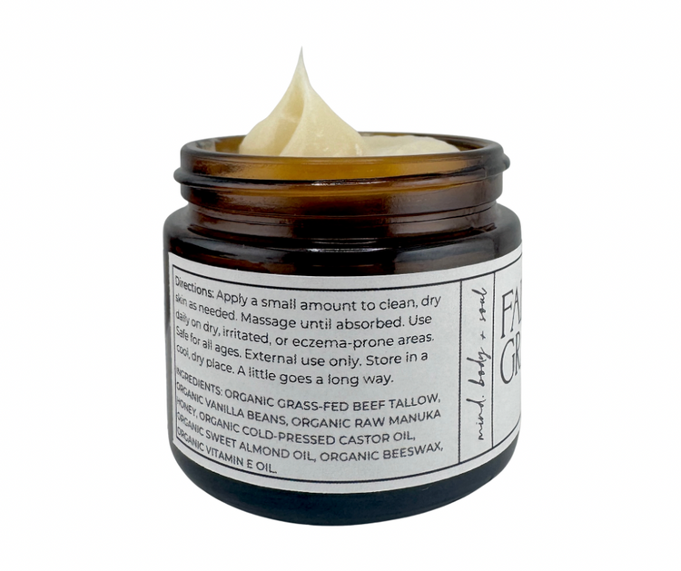 Organic Tallow Balm - Vanilla & Manuka