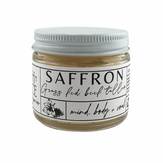 Saffron Infused Beef Tallow, Organic Ingredients