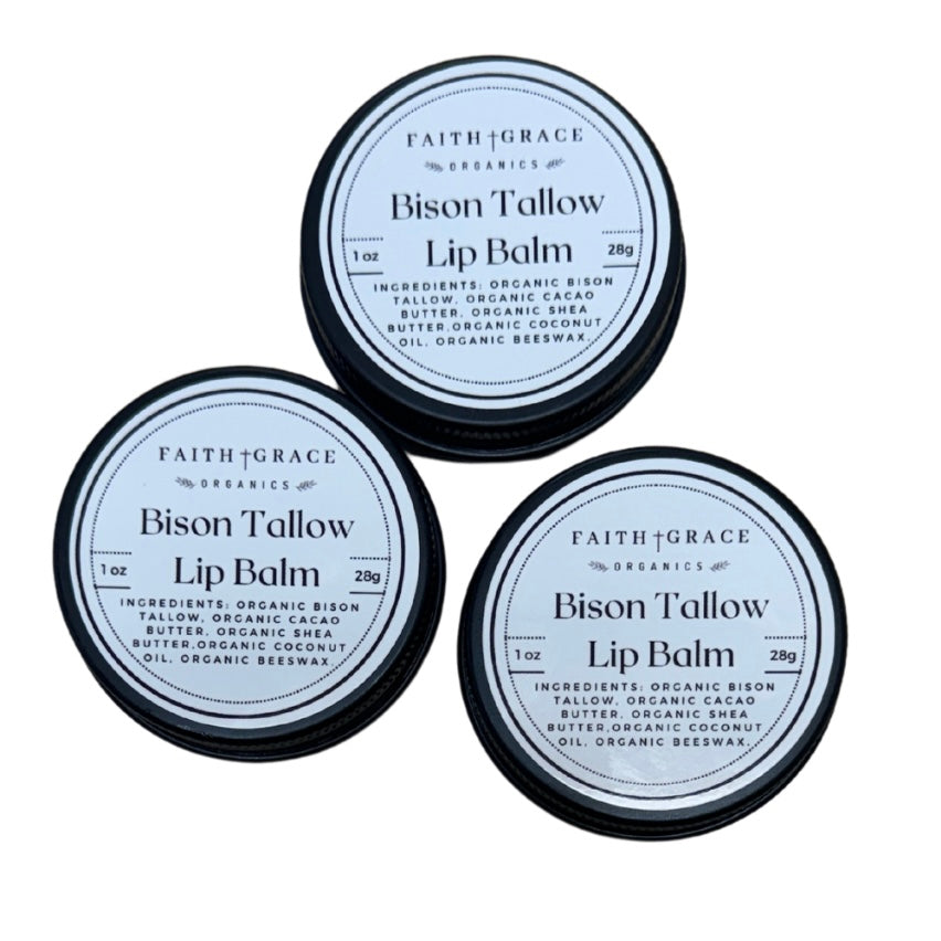 Organic Bison Tallow Lip Balm