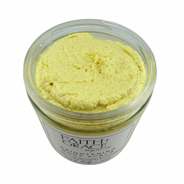 Brightening and moisturizing body scrub