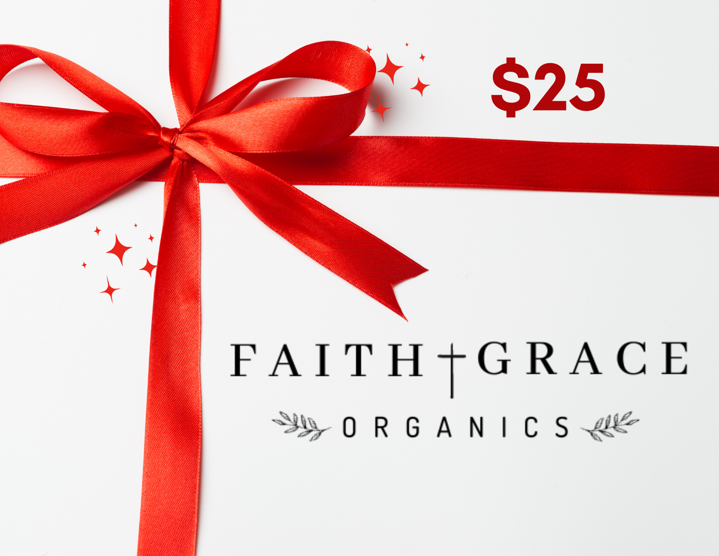 Tarjeta de regalo de Faith and Grace Organics